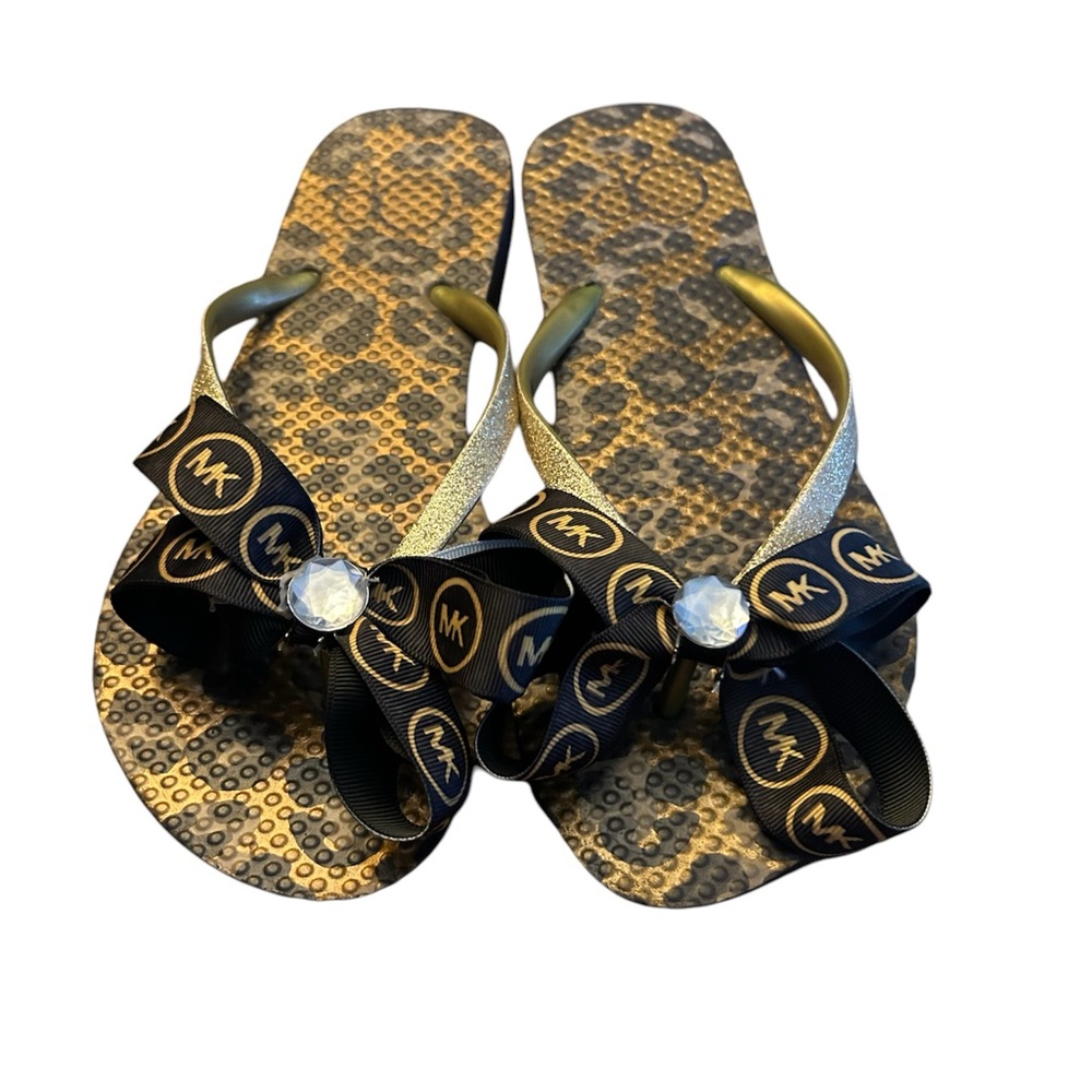 OP Animal Print Flip Flops